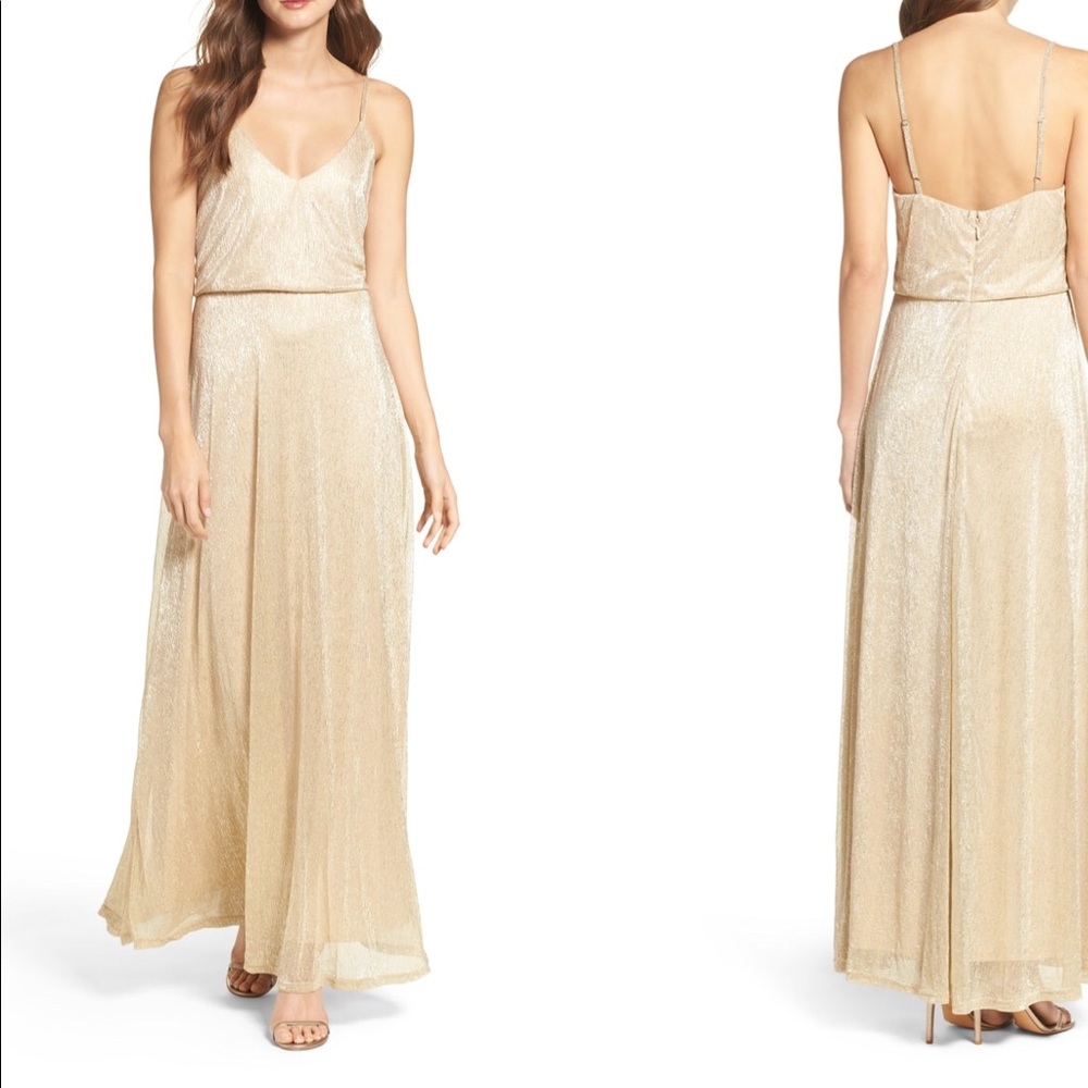 Lulu’s Blouson Shimmer Dress